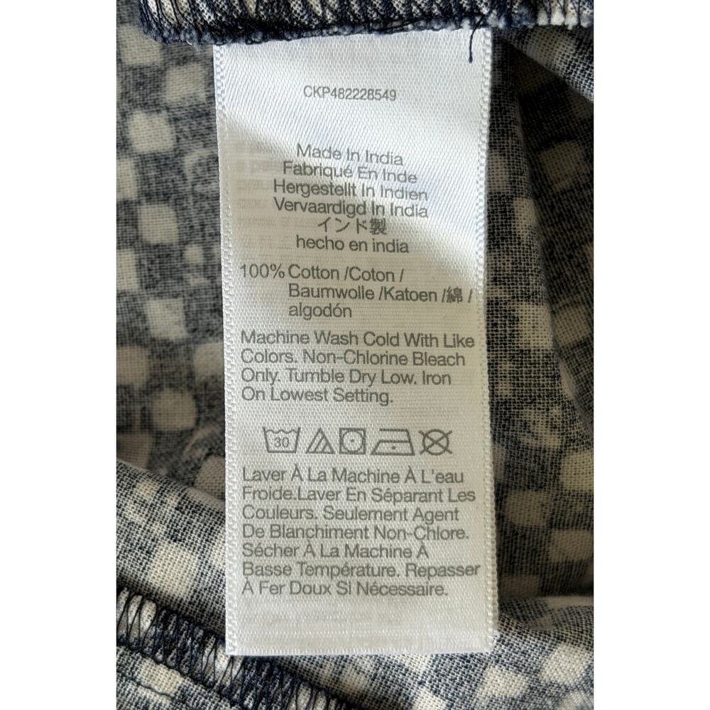 Madewell Drop-Waist Midi Dress in Shibori Checkerboard Print Size 16 NWT - Picture 9 of 10